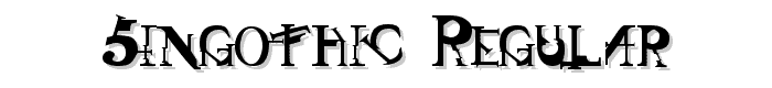 Singothic Regular font